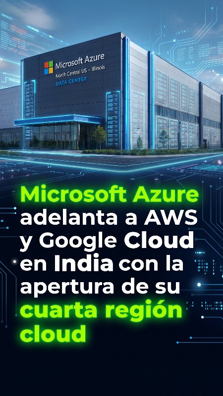 Microsoft Azure adelanta a AWS y Google Cloud en India con la apertura de su cuarta región cloud