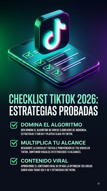 Checklist TikTok 2026: Estrategias Probadas para Dominar el Algoritmo y Multiplicar tu Alcance