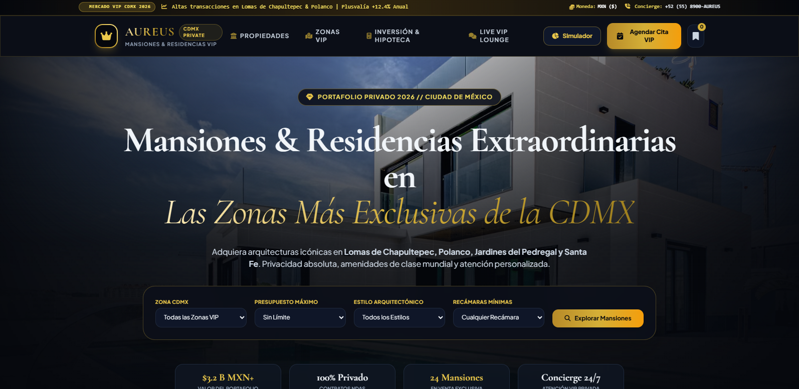 AUREUS — Private Estates & Luxury Mansions